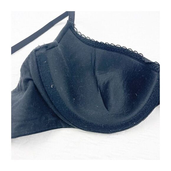 BUY 1 GET 1 FREE Victorias Secret 34c body by Victoria lined demi black soft nic - Picture 7 of 11